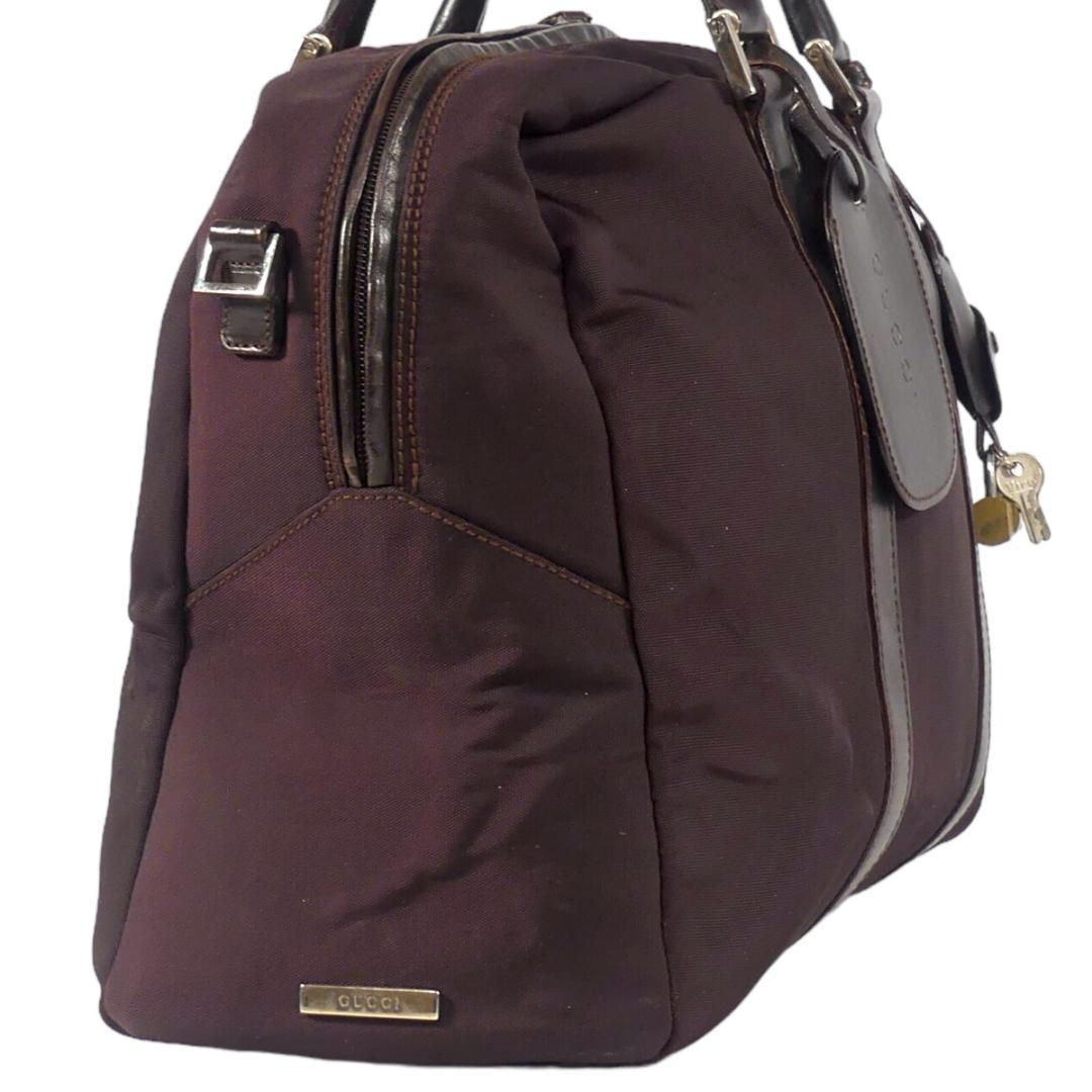 イタリア製 GUCCI グッチ ビジネスバッグ 本革 レザー 茶 AA1539