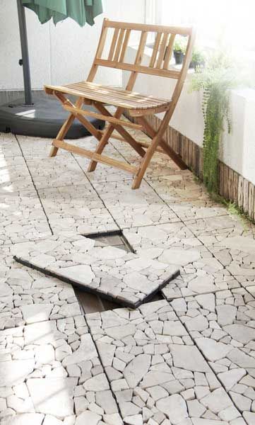 天然石フロアパネル W30×D60×H2cm