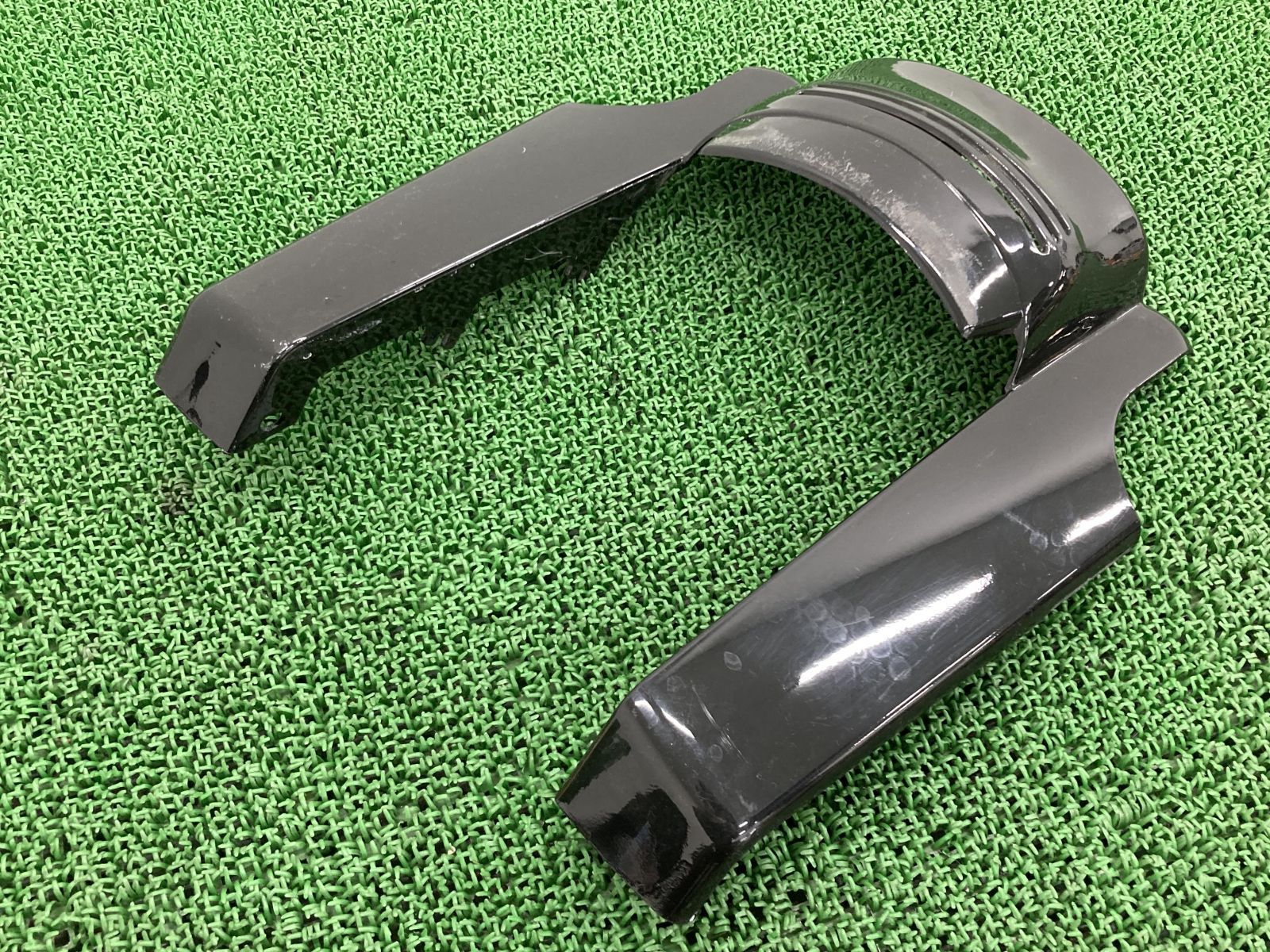 ハーレーツーリング リアフェンダーエクステンション 黒 社外 中古