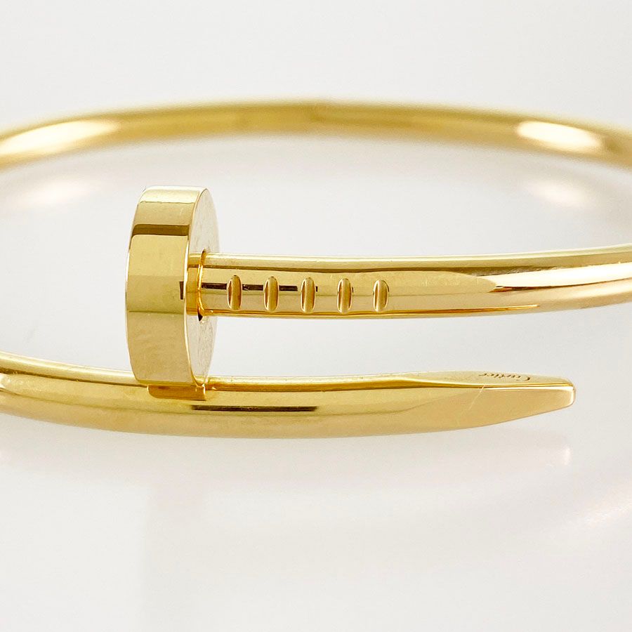 カルティエ CARTIER ジュストアンクル ブレスレット K18YG サイズ17