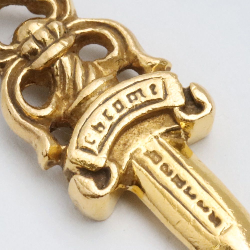 CHROME HEARTS 22K ダガーチャーム #5 ゴールド - メルカリ