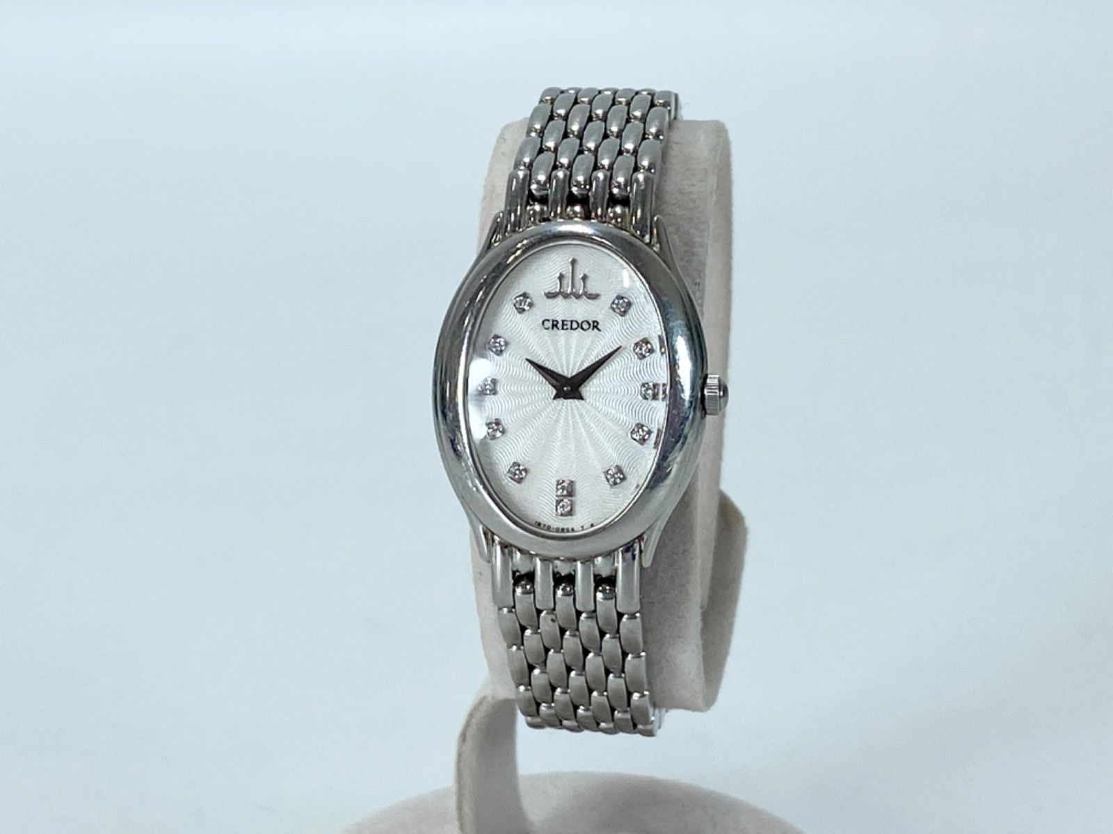 不動品】 SEIKO クレドール CREDOR 12Pダイヤ 1E70-0BD0