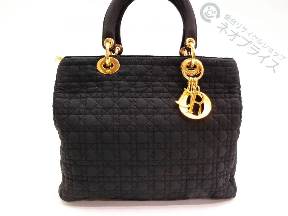 TT8770 Dior ディオール レディディオール カナージュ ナイロン ハンド バッグ