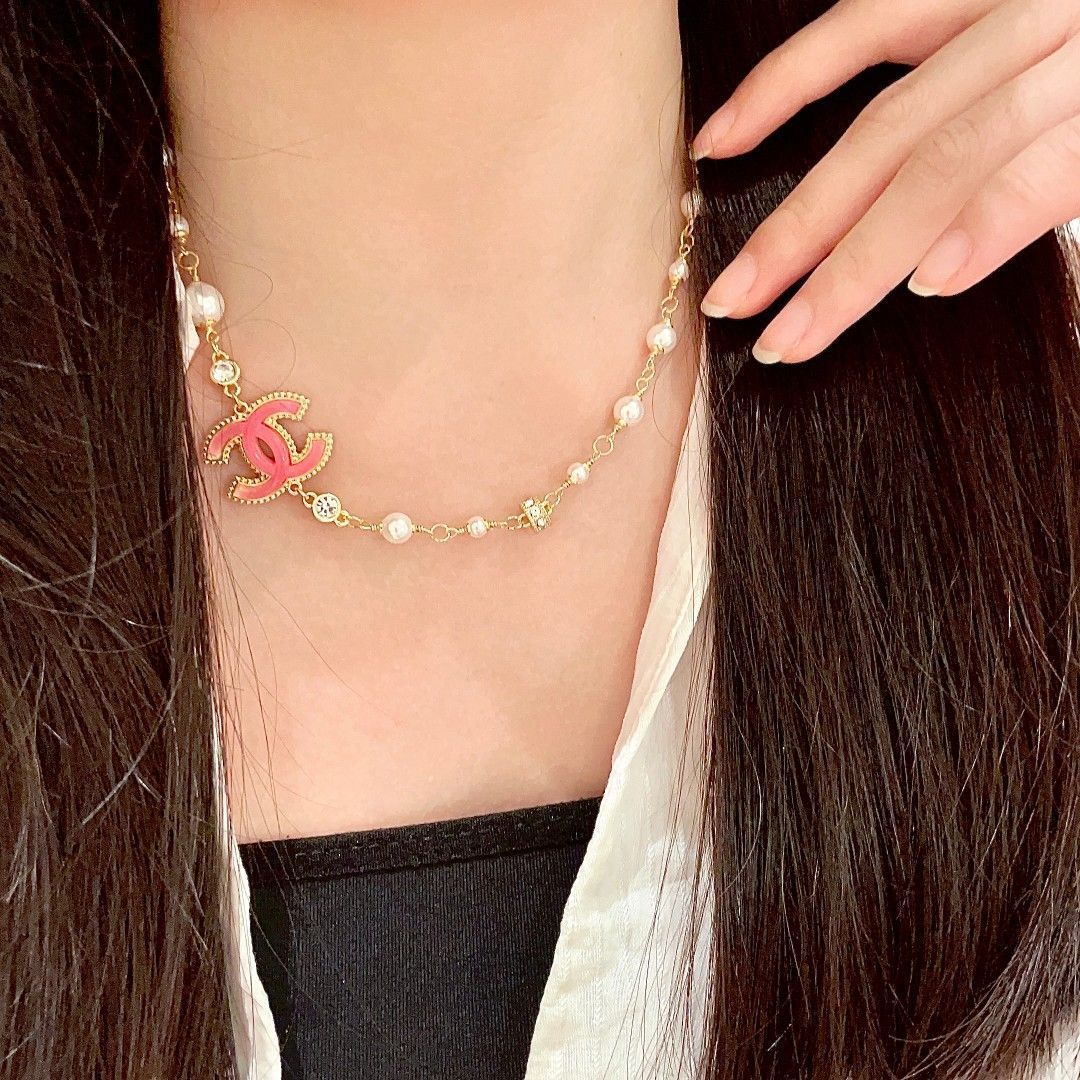 今日 CHANEL ヴィンテージ アルファベットネックレス-MM輸入