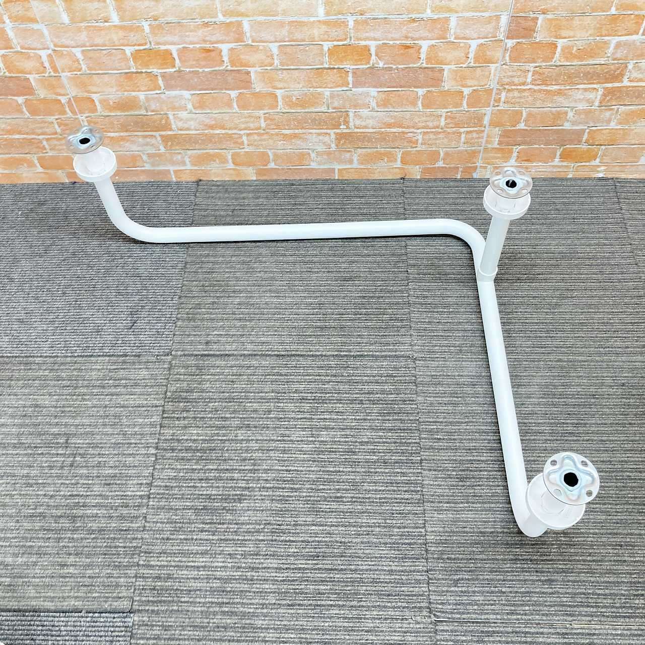 2個セット ナカ工業 樹脂製補助手すり 幅700㎜ 70㎝ 多用途用 パブリック向け L型 J0066