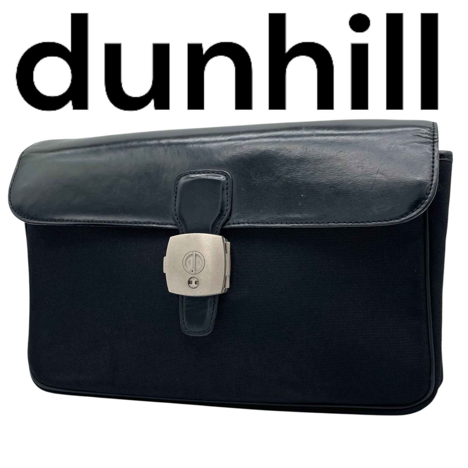 ダンヒル セカンドバッグ レザー ブラック Dunhillセカンドバッグ