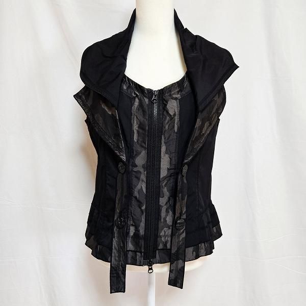 anc エイココンドウ EIKO KONDO アンサンブル 42 黒 カーキ系 薄茶系