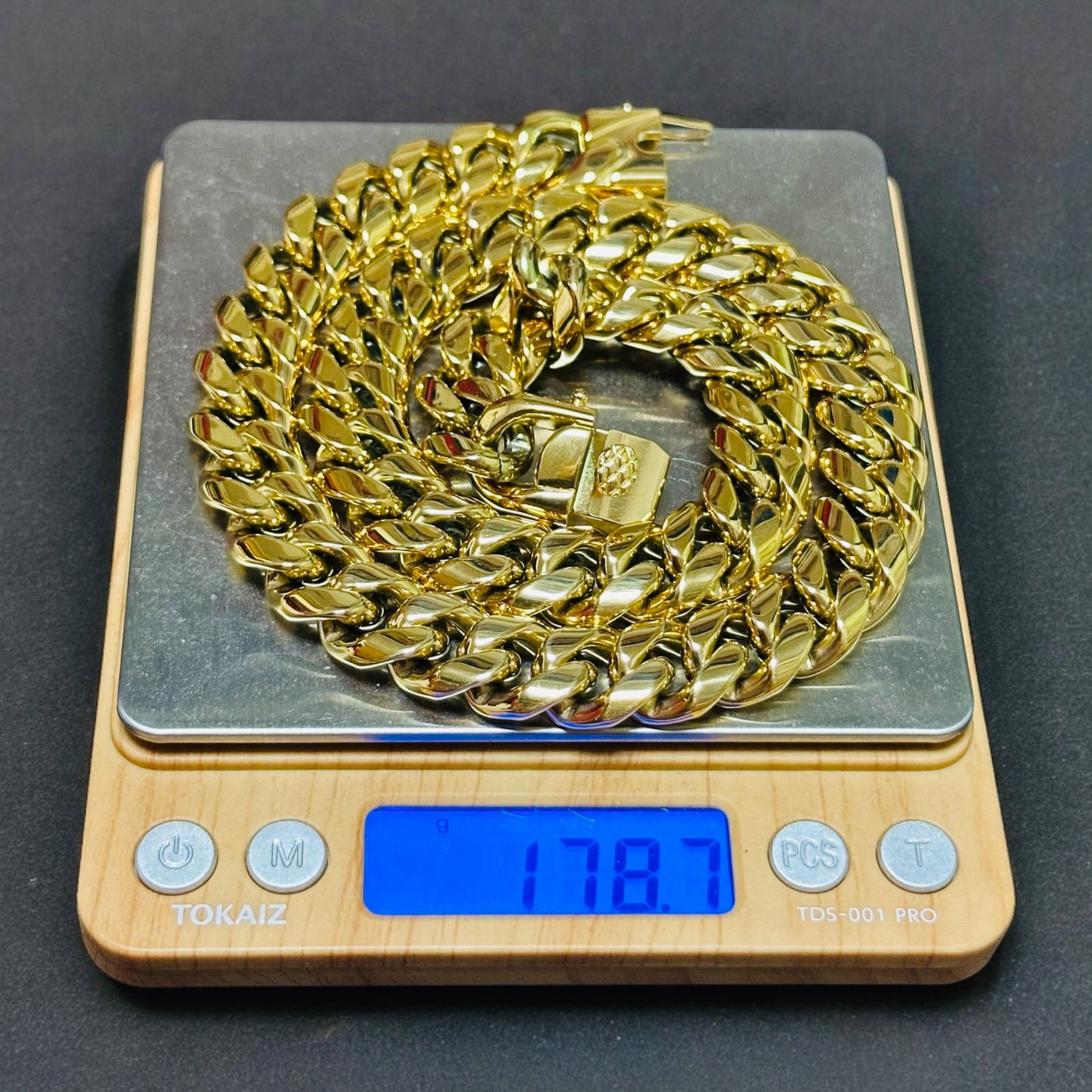喜平ネックレス 55cm 50cm 幅14mm サージカルステンレス 316L 金属 