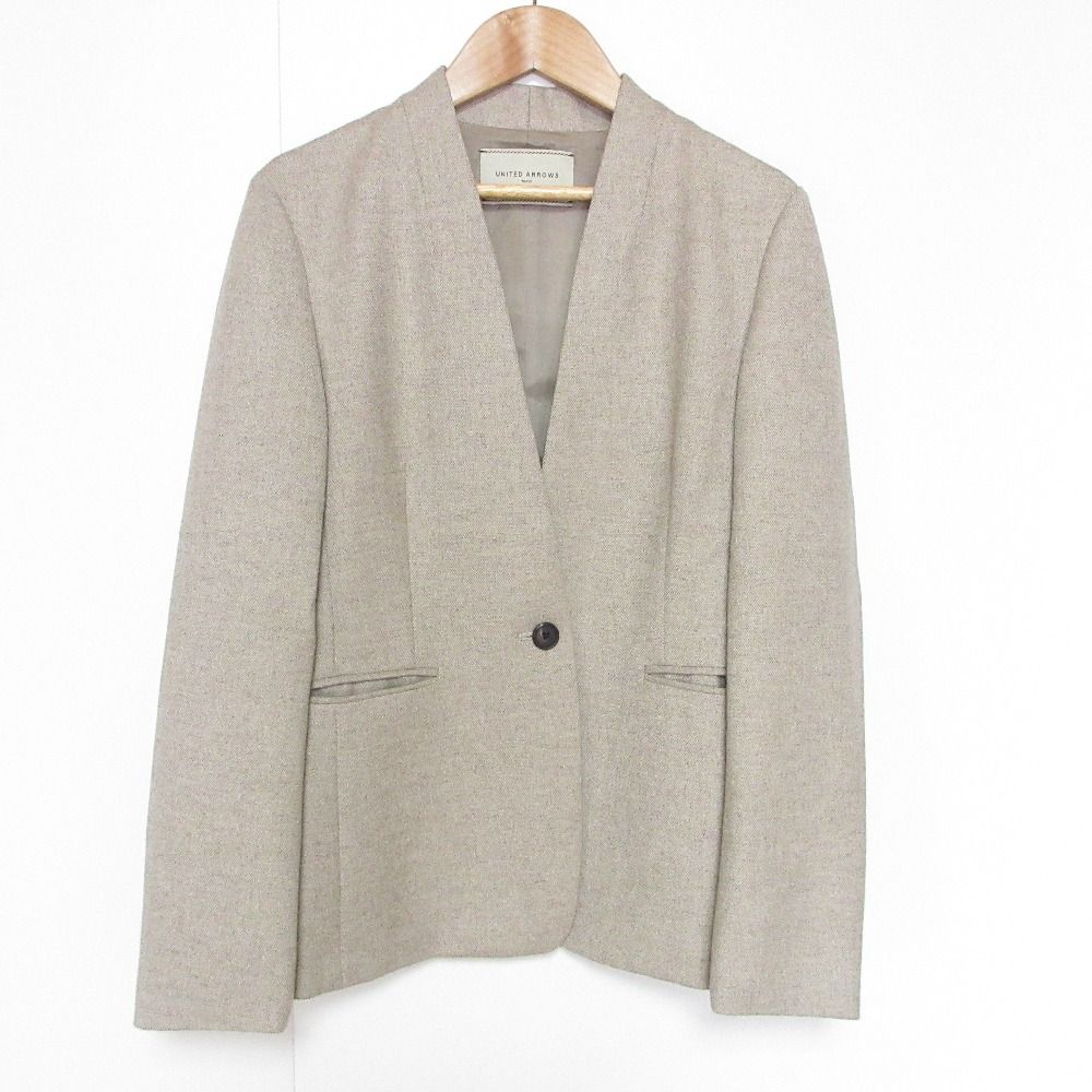 美品 UNITED ARROWS ユナイテッドアローズ CLASS/TWD ノーカラー