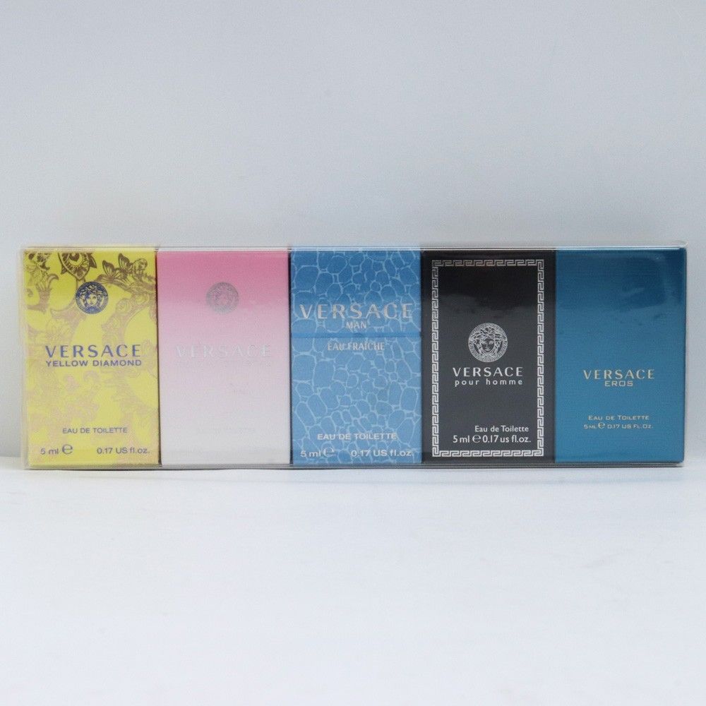【新品未使用品】VERSACE 香水　ミニチュアコレクション 5本セット 未使用 VERSACE 香水 ミニボトルセット 5ml×各1本 - メルカリ