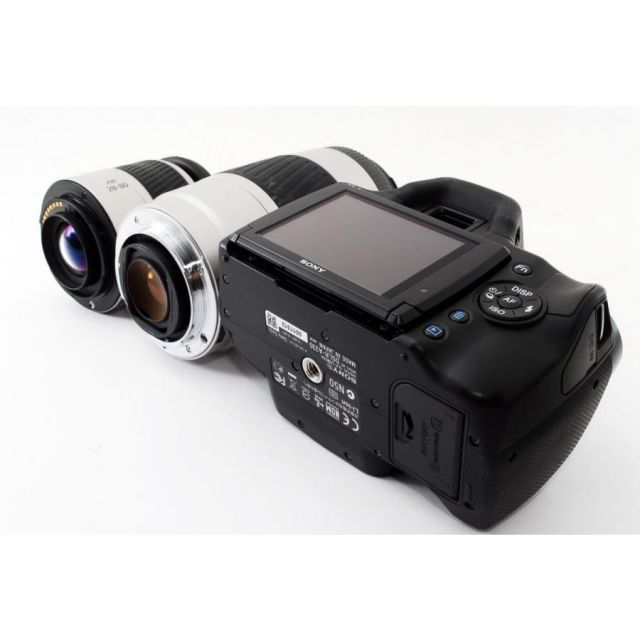 初心者に優しい　SONY α330　 ダブルズームセット　ライブビュー搭載 SONY（ソニー） α330 希少なブラウン 標準＆超望遠ダブルズームセット