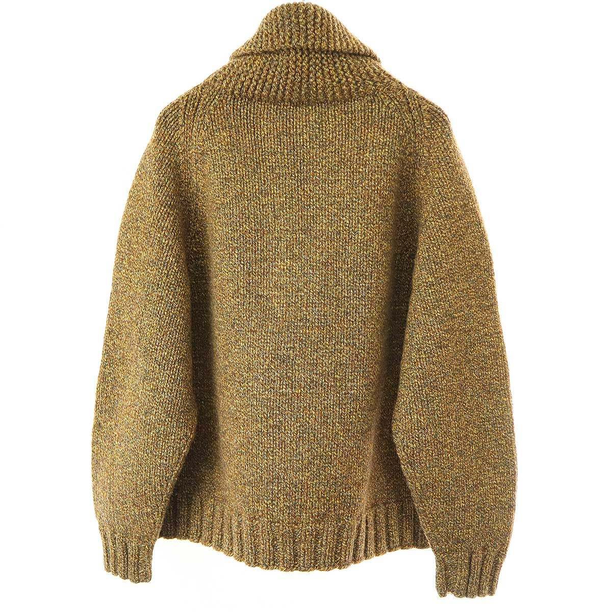 スロープスロー 美品 24aw 上質 カウチン セーター ジップ ブルゾン