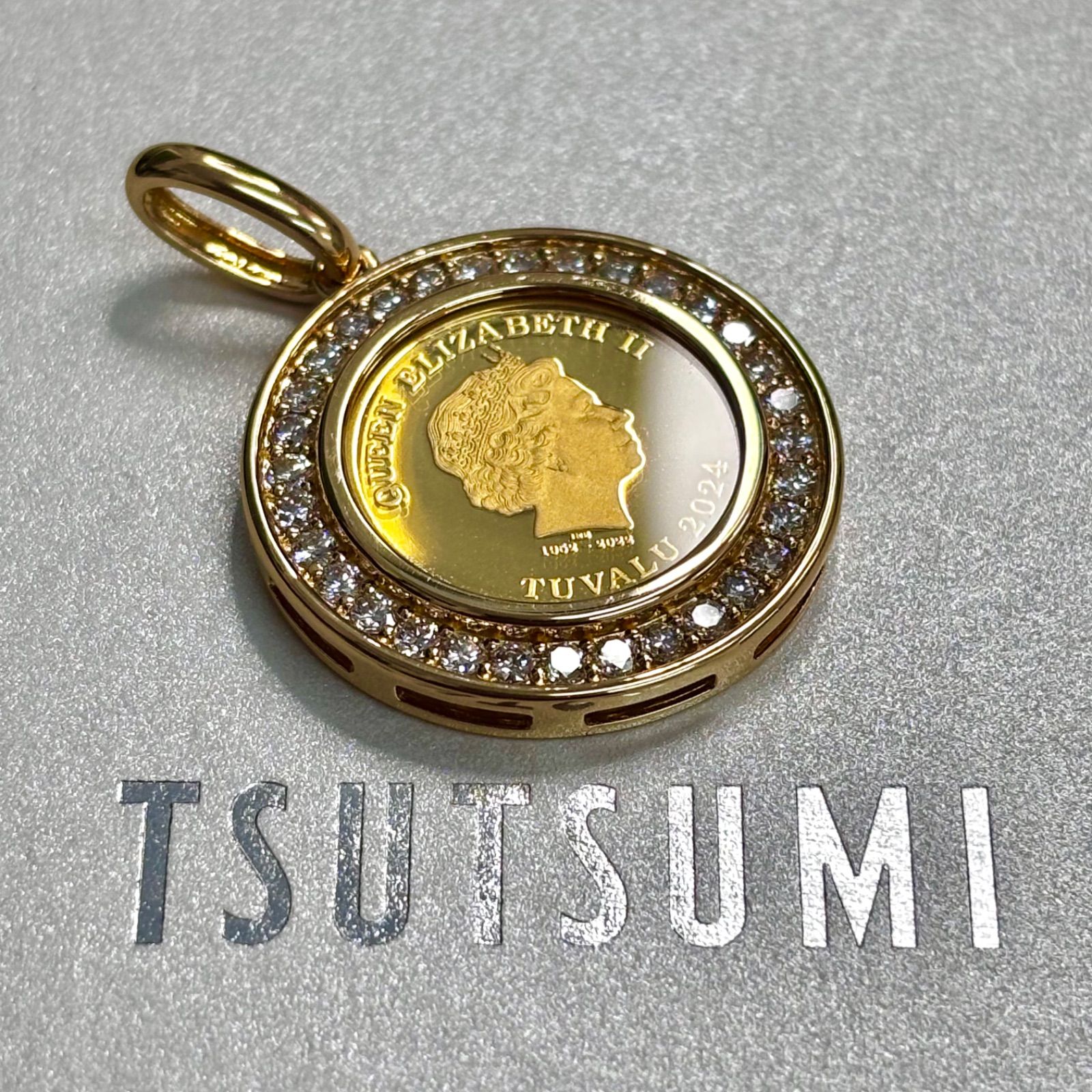 新品未使用品⭐️ジュエリーツツミ TSUTSUMI】 K24YG/K18YG コイン