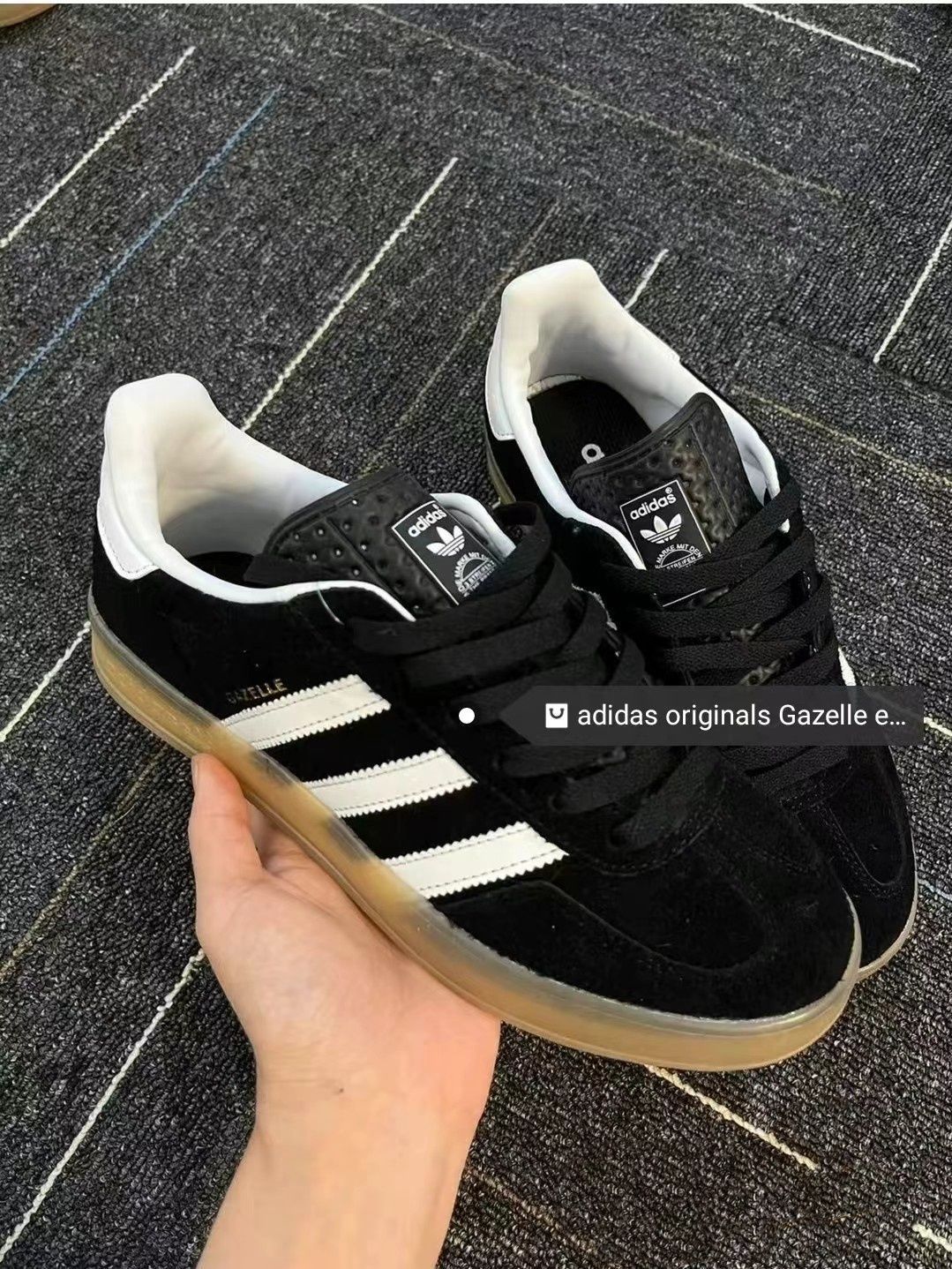 新品 ADIDAS GAZELLE INDOOR ブラック 26.5cm