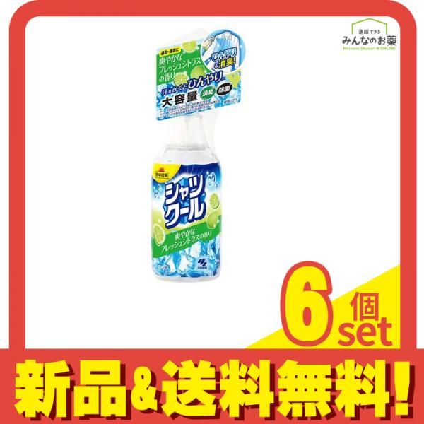 熱中対策 シャツクール 爽やかなフレッシュシトラスの香り 280mL (大容量) 6個セット まとめ売り