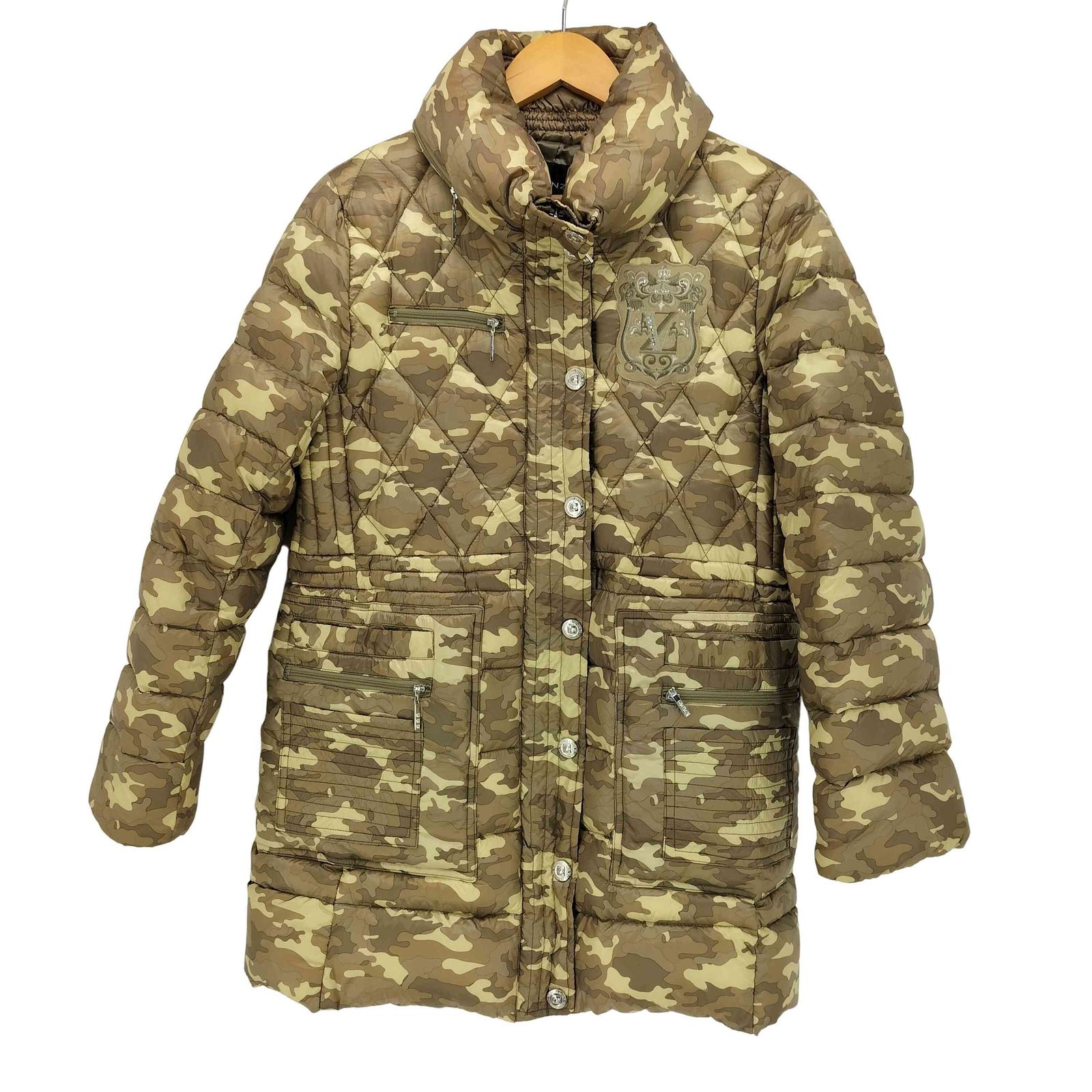 バレンザポースポーツ VALENZA PO SPORTS ワッペンカモ柄ダウン 