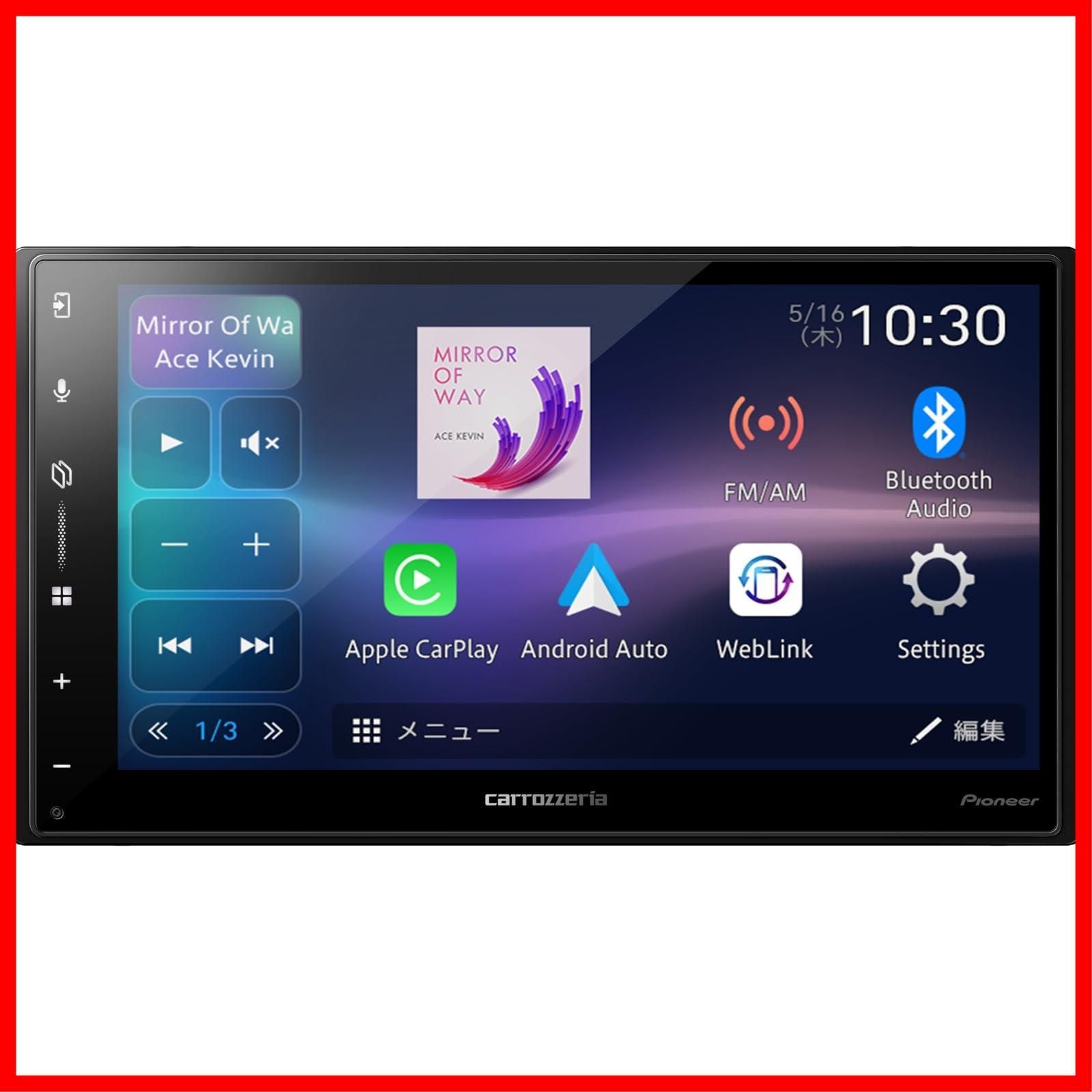 6.8インチ ワイヤレス DMH-SZ500 AppleCarPlay ディスプレイオーディオ AndroidAuto Bluetooth Pioneer カロッツェリア