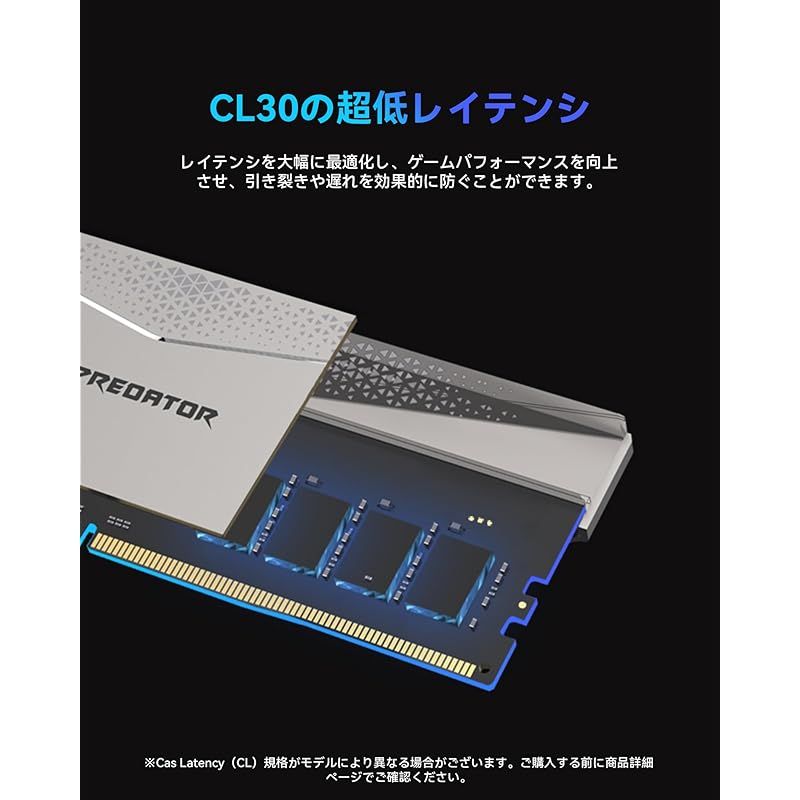 Acer Predator Pallas II DDR5 6000MHz 64GB(32GBx2枚) CL30