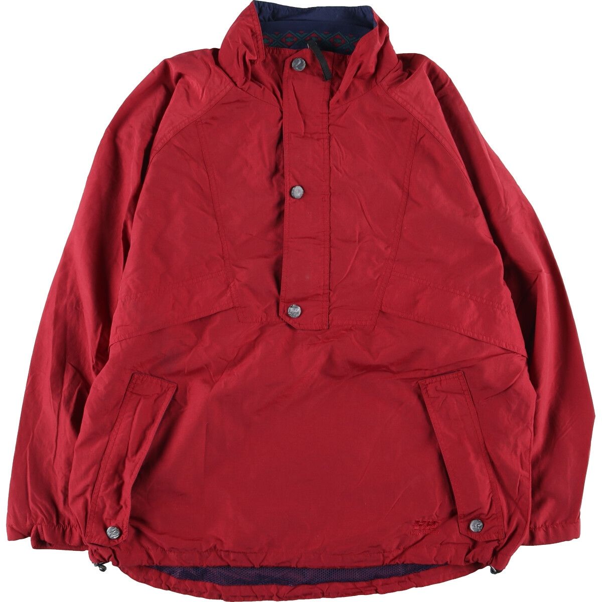 古着 HELLY HANSEN ハーフスナップ ナイロンプルオーバー メンズM ヴィンテージ/eaa412496
