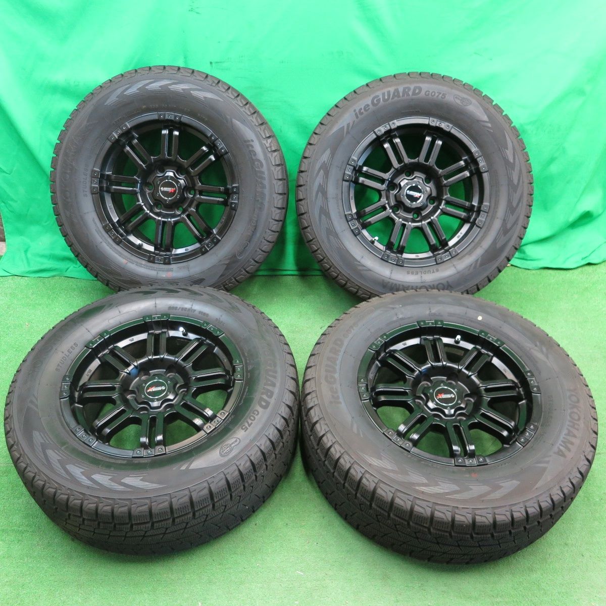 送料無料] バリ溝！21年！キレイ！9.5分以上☆スタッドレス 265/65R17 