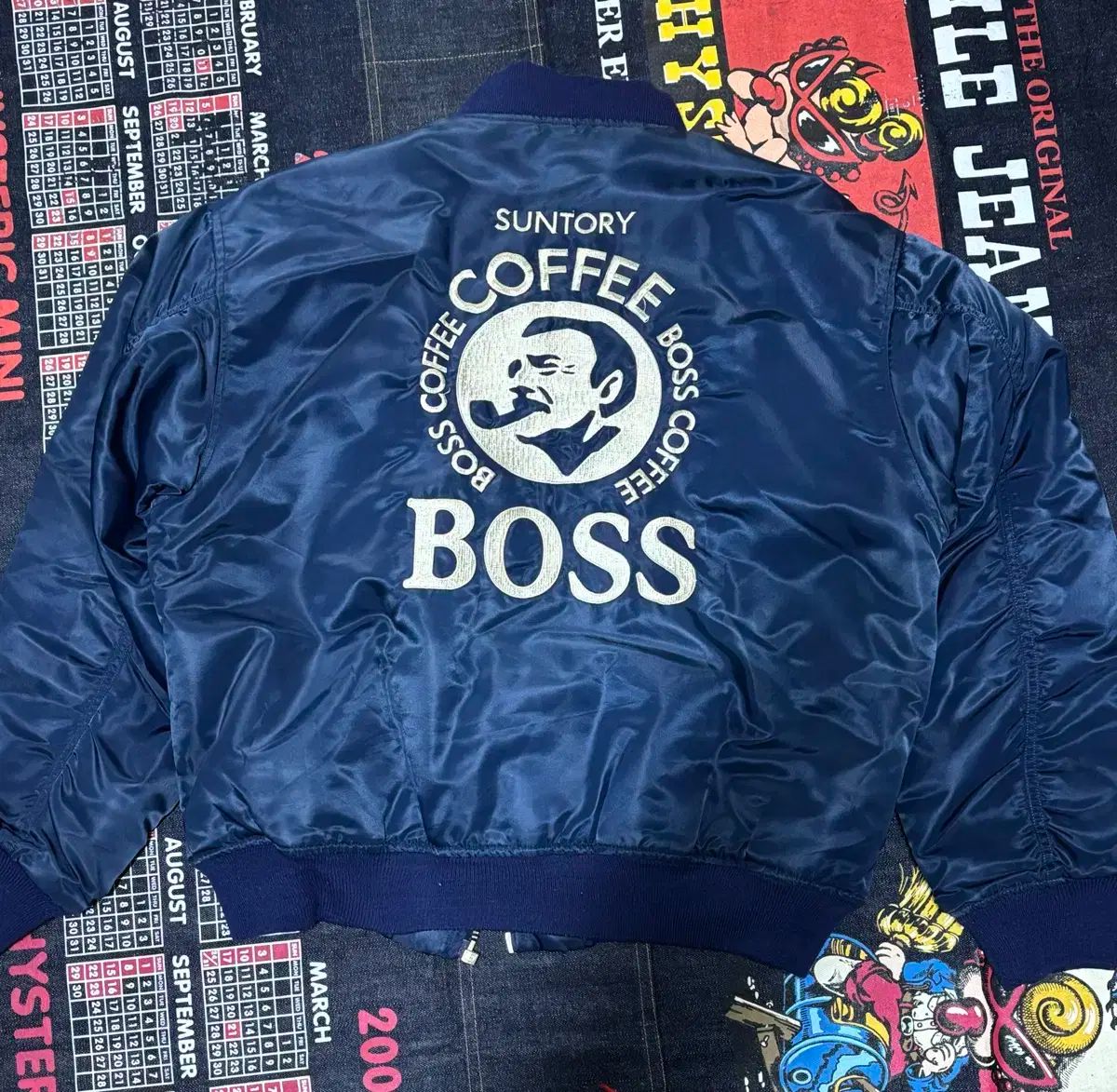 サントリー ボスコーヒー MA ー 1 BOSS COFFEE MA-1ジャンパー - メルカリ
