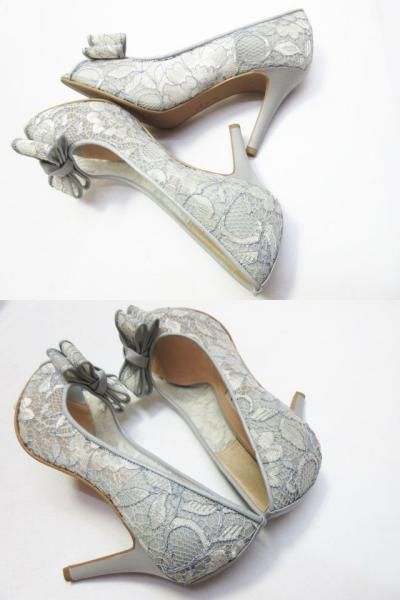 2足セット DIANA ダイアナ レース メッシュ ハイヒール リボン