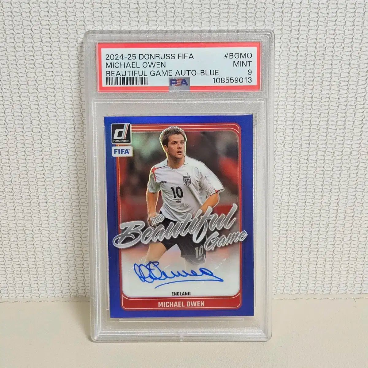2025 ー 25 donruss₍ドンラス マイケル オーウェン オート カード 営業 PSA9