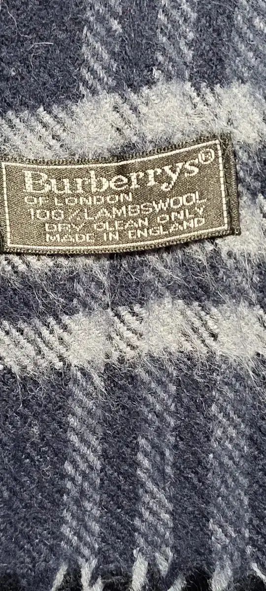 バーバリー CHECK マフラー ネイビー|レッド MORNINGWALKER_COM