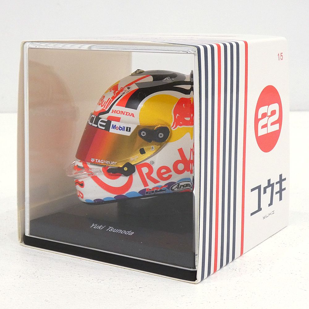 小牧店 SPARK Red Bull Racing 2025 No.22 Yuki Tsunoda スパーク レッドブル レーシング 角田裕毅 ヘルメット 1|5スケール 5HF204 I727-3484
