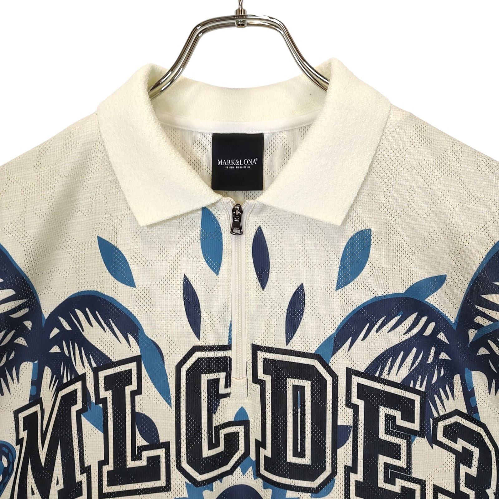 アイボリー×ブルー