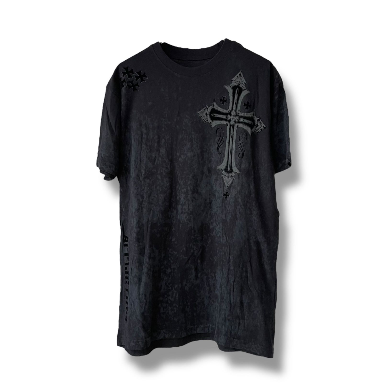 AFFLICTION アフリクション メンズ トップス Tシャツ 半袖 黒 ブラック 