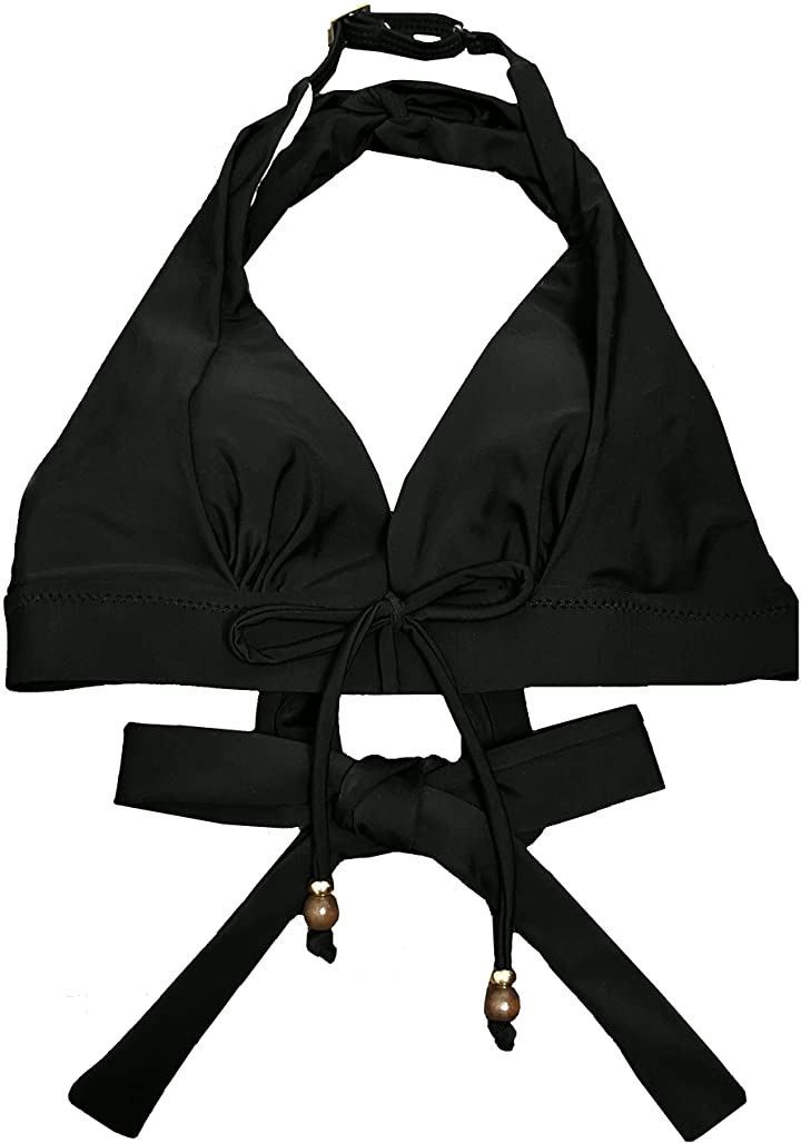 Madrugada for beach(マドルガーダフォービーチ) 水着 ビキニ レディース クロスデザイン クロスビキニ 豊富なショーツ柄からセレクト可能 S675 ブラ単品 ブラック( ブラ単品　ブラック,  M)