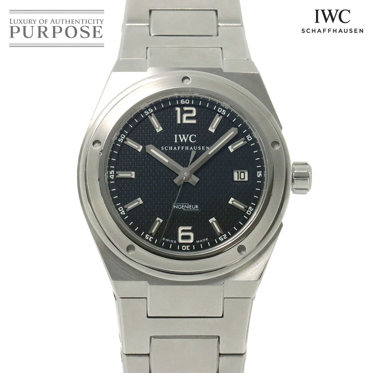 IWC インヂュニア IW322701 メンズ 腕時計 デイト ブラック 自動巻き インターナショナル ウォッチ カンパニー Ingenieur  90237671 - メルカリ