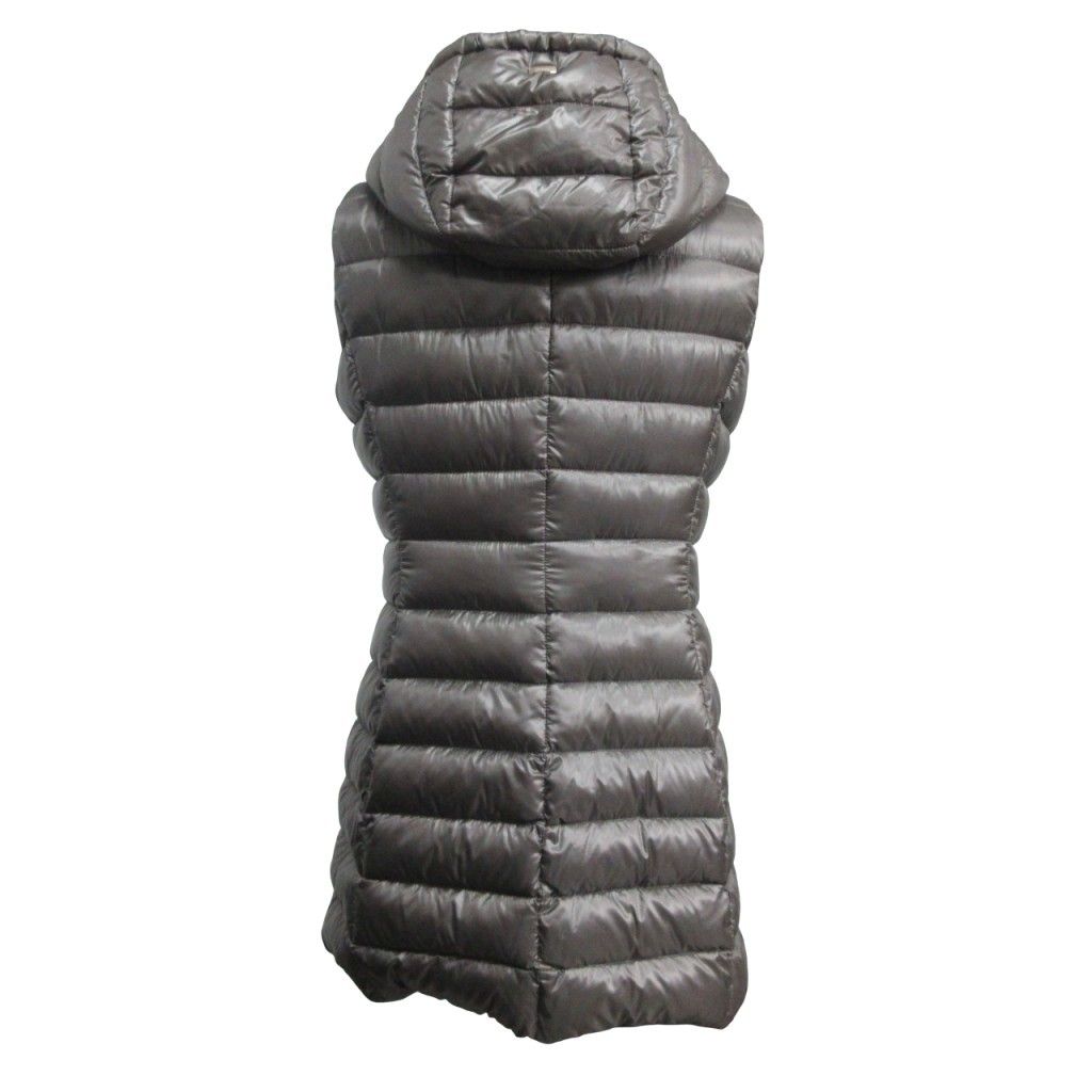 ヘルノ HERNO 現行 フーディー ダウンベスト ダウンジャケット 37087-33899 茶 ブラウン 42