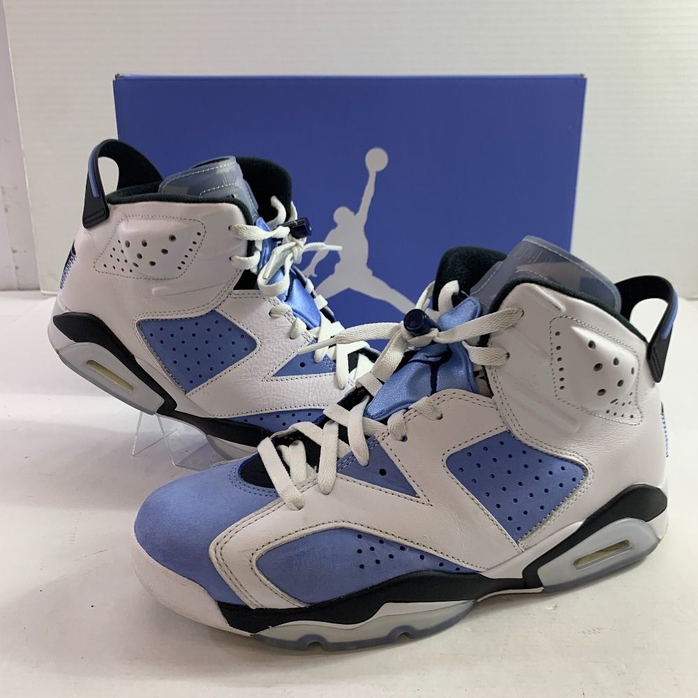 04w1975▽※【中古】NIKE AIR JORDAN 6 RETRO CT8529-410 ナイキ エア ジョーダン 6 レトロ  ユニバーシティブルー UNIVERSITY BLUE/WHITE-BLACK 27.5cm スニーカー - メルカリ