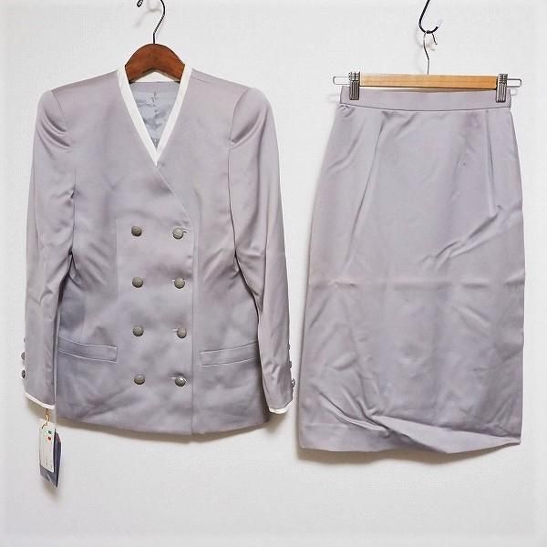 axc ギンザマギー 銀座マギー スカートスーツ 7 グレー ツーピース