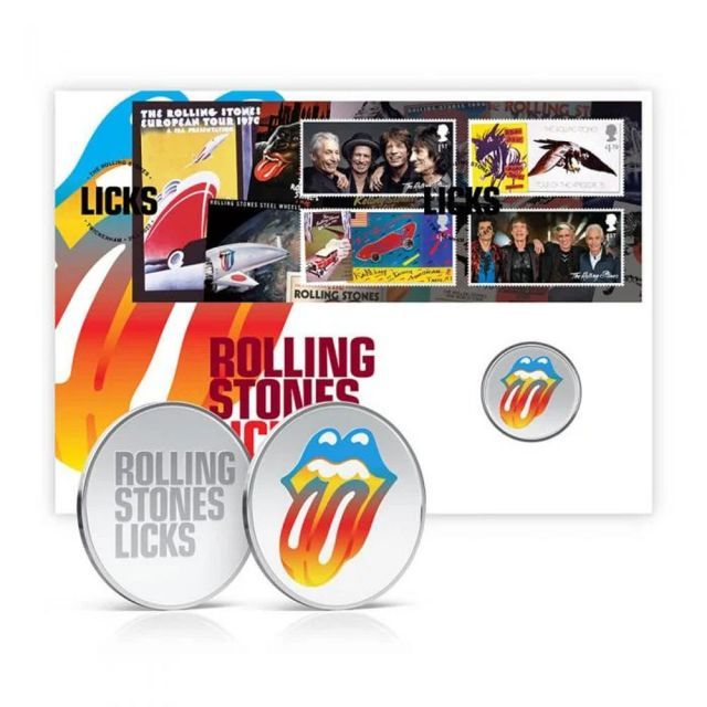 ROLLING STONES ローリングストーンズ ブライアンジョーンズ 追悼 55周年 - Licks Tour Medal Cover | 世界 10000個 | | 切手 レター品 公式 | オフィシャル