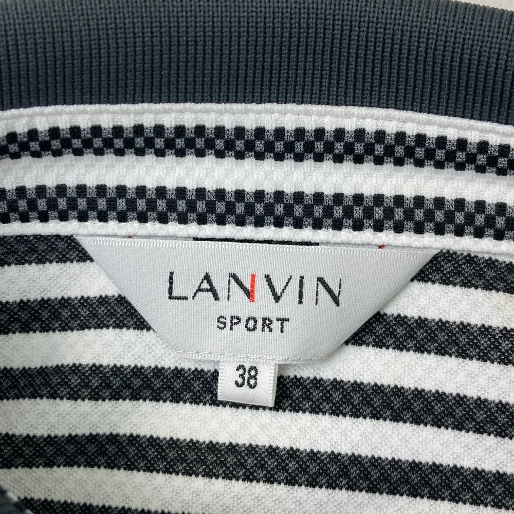 サイズ：38 LANVIN SPORT ランバン スポール 半袖ポロシャツ ボーダー