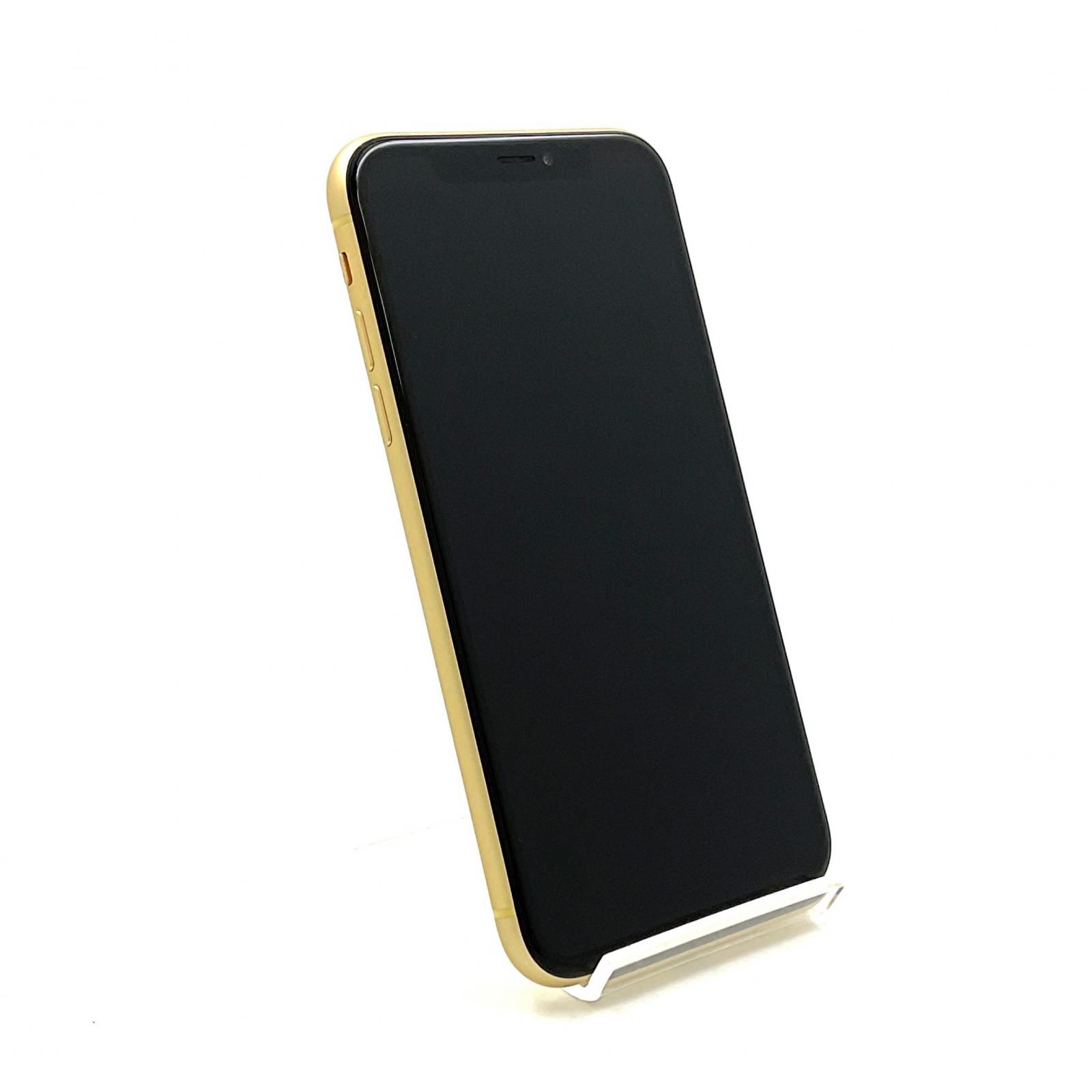 iPhone XR 64GB イエロー au 白ロム 動作確認済 82%【全額返金