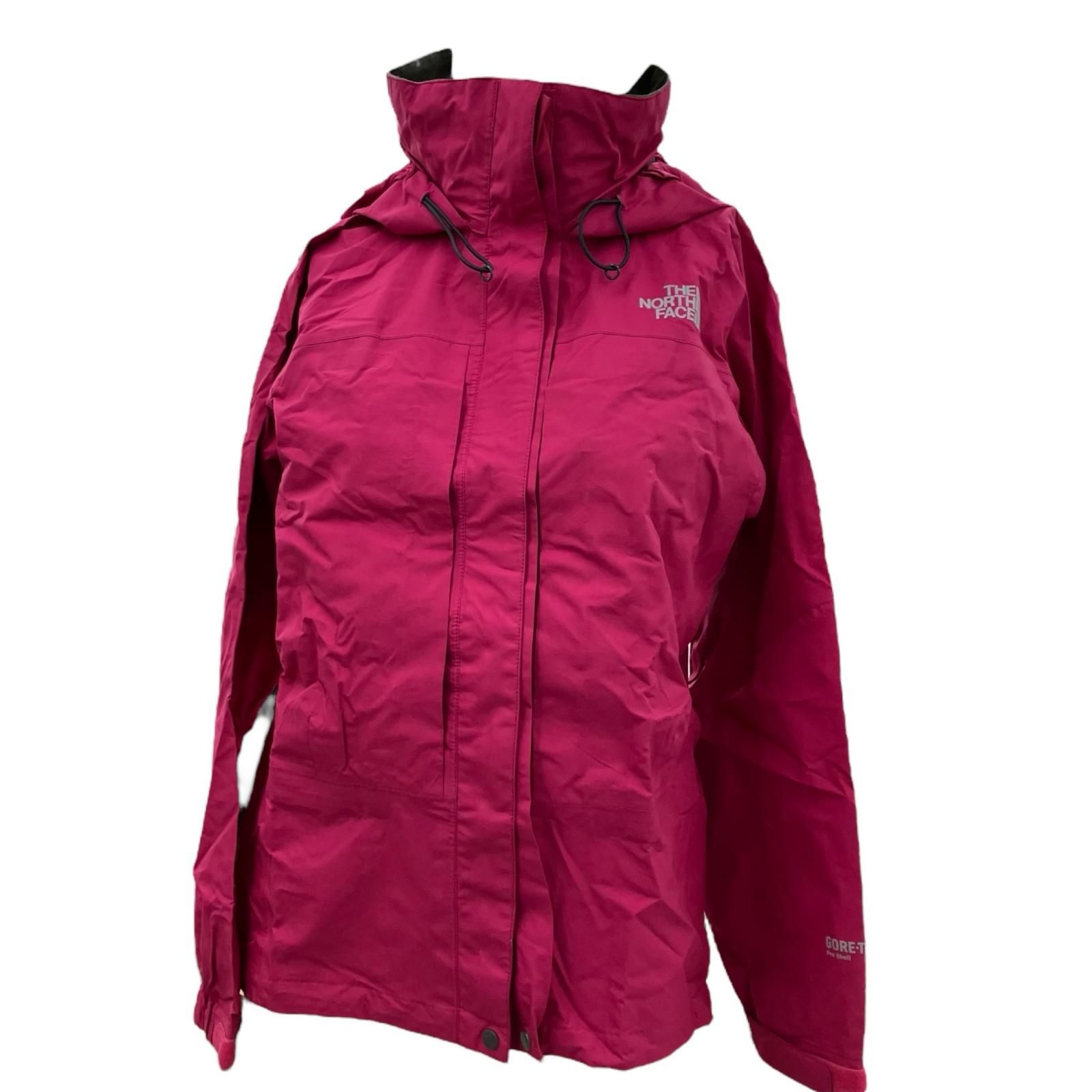 186000 THE NORTH FACE ザ ノースフェイス レインウェア ゴアテックス上下 Sサイズ ピンク ブラック レディース