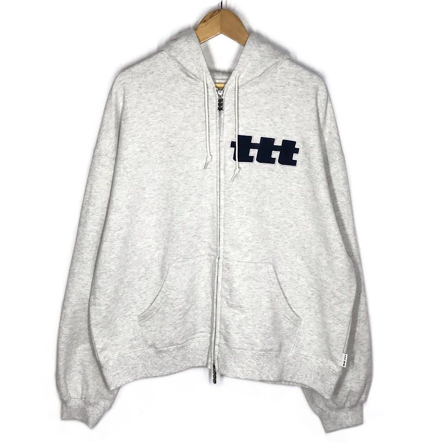 倉吉店】TTT MSW | ティー パーカー Logo Zipup Hoodie ロゴジップ 