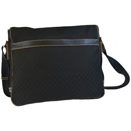 CELINE セリーヌ マカダム柄 SHOULDER BAG 　専用保存袋付き CELINE ブラック ショルダーバッグ 保存袋付き 中古】 美品 セリーヌ