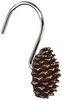 土曜日ナイト、Ltd。Pinehaven Bathコレクション Shower Curtain Hooks ベージュ M1186600360004