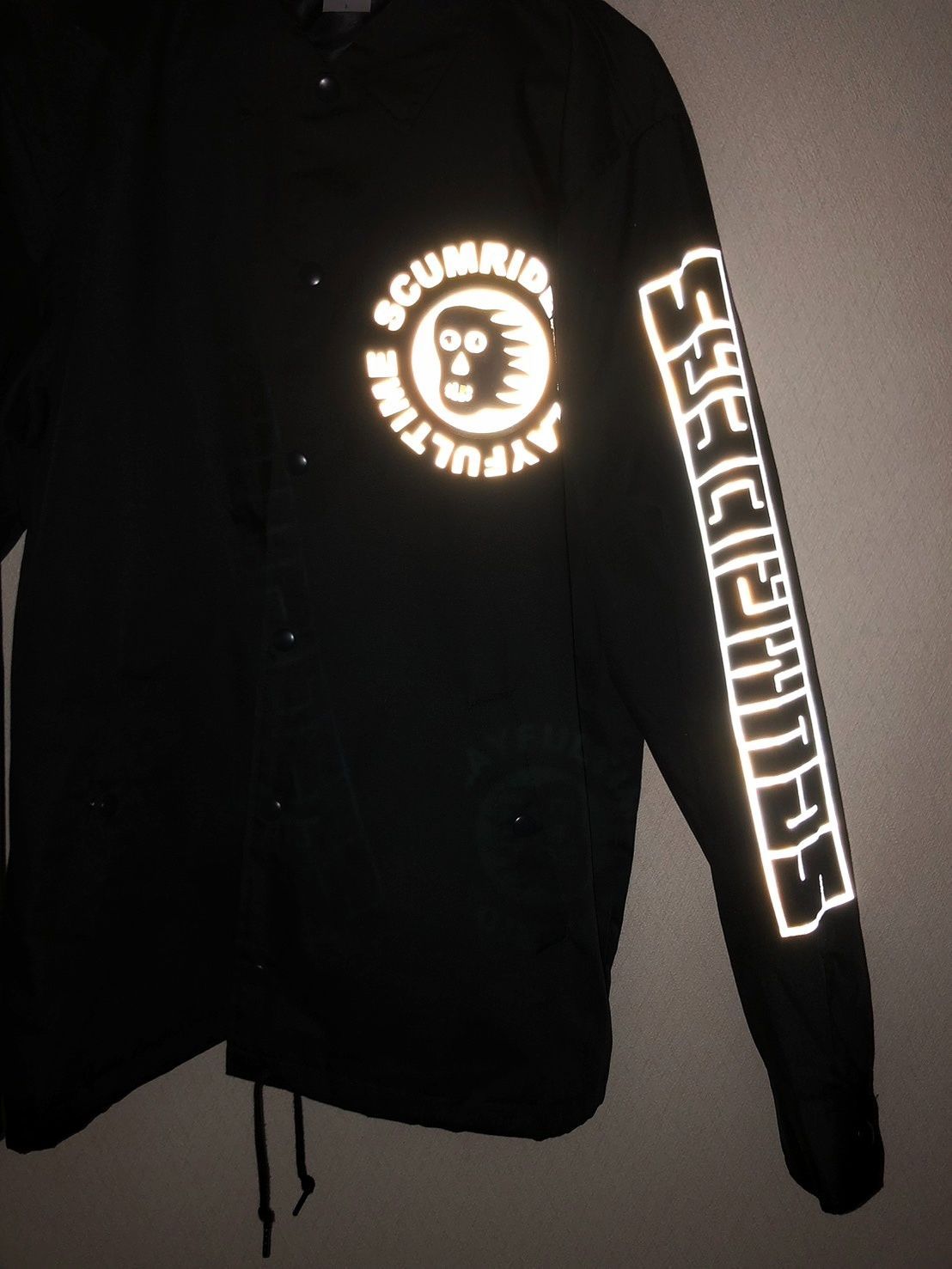 SCUMBOY TATTOO×PANDA BEARS 「SCUM RIDERS」Reflector COTTON T/C COACH JACKET  【BLACK】/スカムボーイ タトゥー「スカムライダース」リフレクター コーチジャケット【ブラック】【Ｌ】 - メルカリ