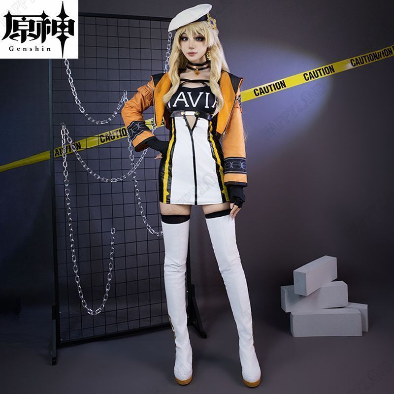 原神 ナヴィア?カスパール レーシングスーツ コスプレ衣装 原神 げんしん ヒロイン Navia Caspar コスプレ-A