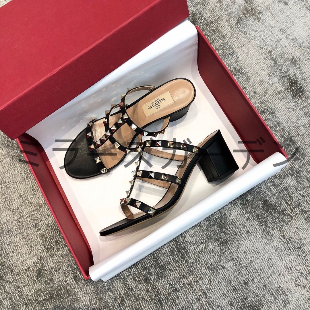 美品 VALENTINO ヴァレンティノ ロックスタッズ 靴 レディース 
