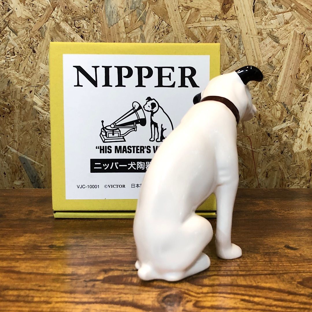 ビクター犬　ニッパー犬　31.5センチ　レア　爪付き　陶器 ビクター犬 Victor ニッパー 陶器 フィギュア 昭和 ビンテージ