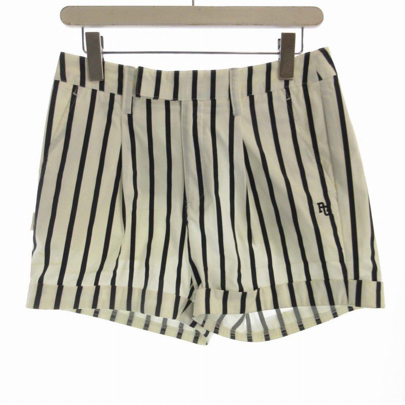 パーリーゲイツ】スマイルマーク×ストライプ柄 総柄 ゴルフハーフ