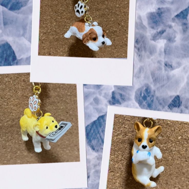 キャバリア　ankoわんこシリーズ　キーホルダー　犬　dog イタグレ 愛犬 ankoわんこシリーズ キーホルダー 犬 dog