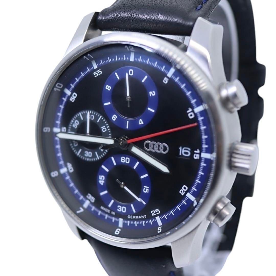 no brand ノーブランド クロノグラフ デイト 腕時計 ステンレススチール ブラック【中古】 メンズ